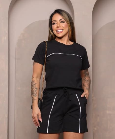 Conjunto short  Moletinho