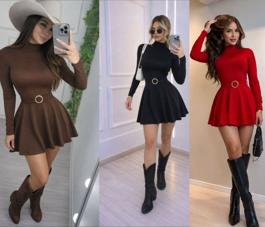 Vestido curto suplex 3D 0025